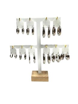 KIT ARGENT 68 PAIRES VITRINE HAUTE 40*40
