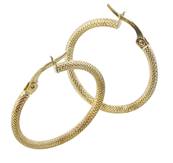 Creoles Rondes Piquetes 2Mm Diametre 20 Or 375 /
