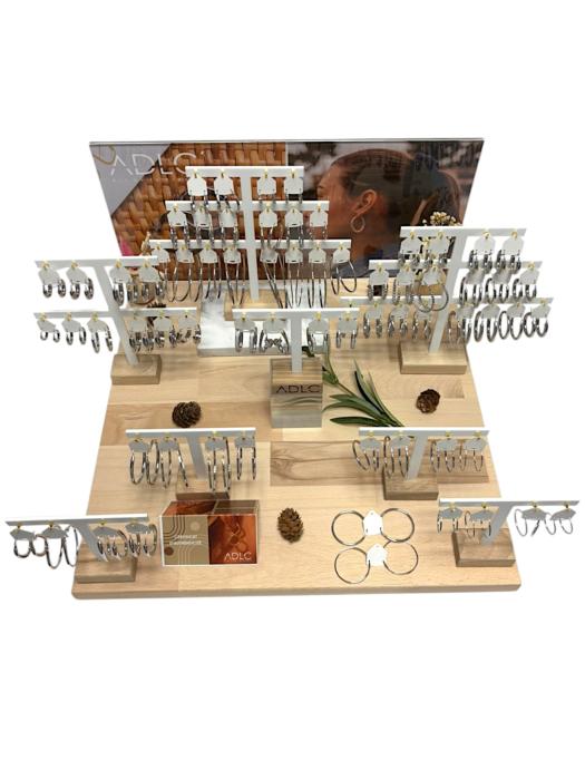 KIT ARGENT 68 PAIRES VITRINE BASSE 40*20