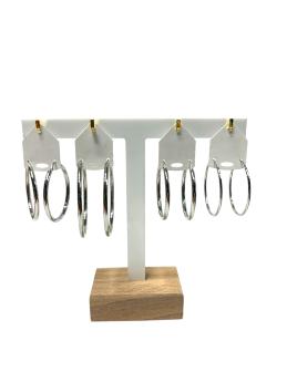 KIT ARGENT 68 PAIRES VITRINE HAUTE 40*40