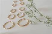 Creoles Rondes Torsadees 3Mm Diametre 30 Or 750 °/°°